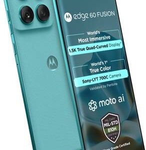 MOTOROLA Edge 60 Fusion 5G (PANTONE Amazonite, 256 GB) (12 GB RAM)
